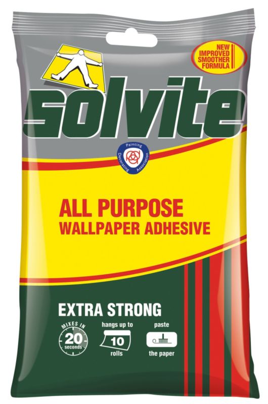 Solvite Extra Strong All Purpose Wallpaper Adhesive 229gUp to 10 Rolls