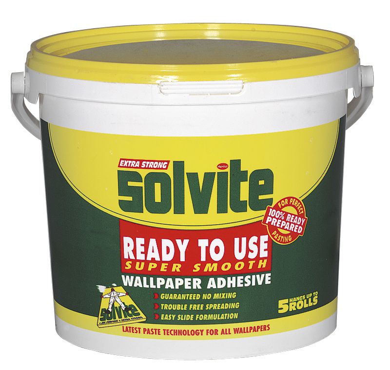 Solvite Ready To Use Wallpaper Paste Up to 5 Rolls