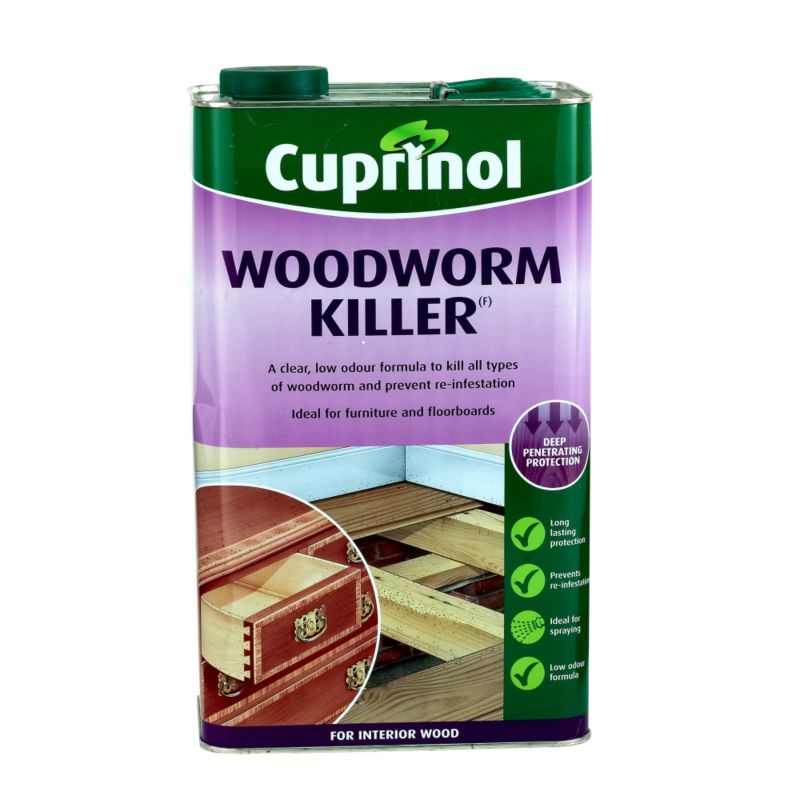 Cuprinol Woodworm Killer Clear 5L