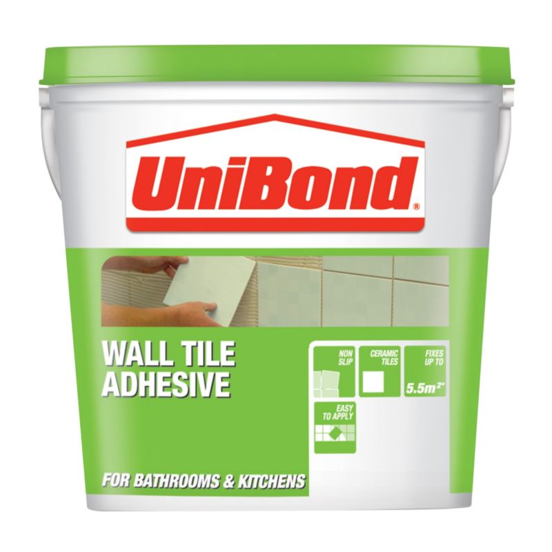 UniBond Tile On Walls Advanced All Purpose Adhesive Beige 46L