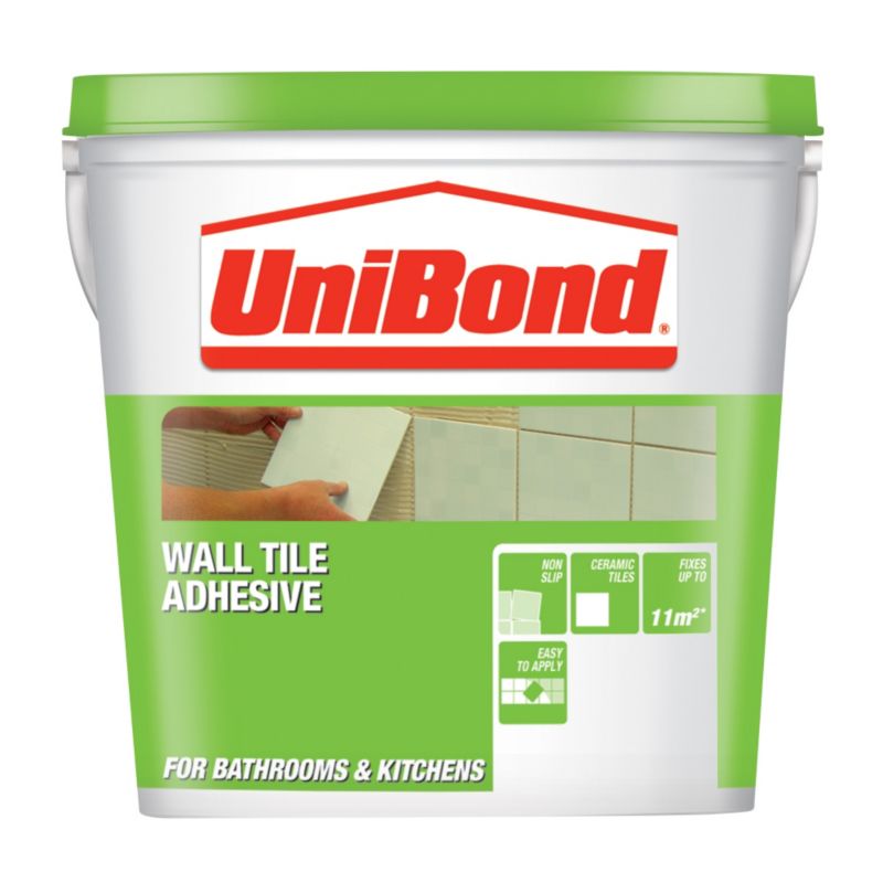 UniBond Tile On Walls Advanced All Purpose Adhesive Beige 2.3L/Up to 2.7m²