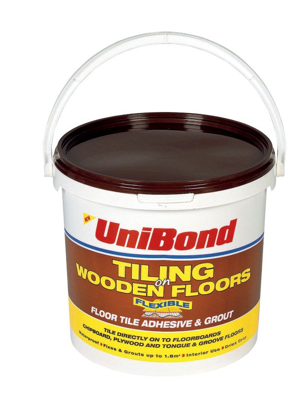 UniBond Tiling On Concrete Floors Adhesive & Grout Extra Strong Beige 9.2L/Up to 3.6m²