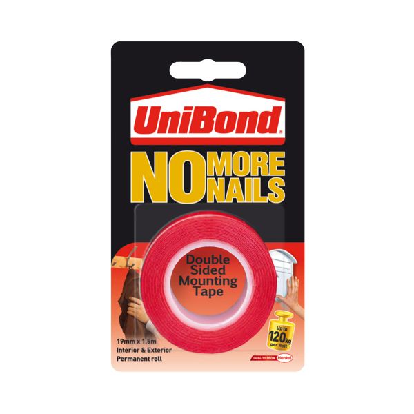 UniBond No More Nails On A Roll Adhesive Tape L15mtimesW 19mm