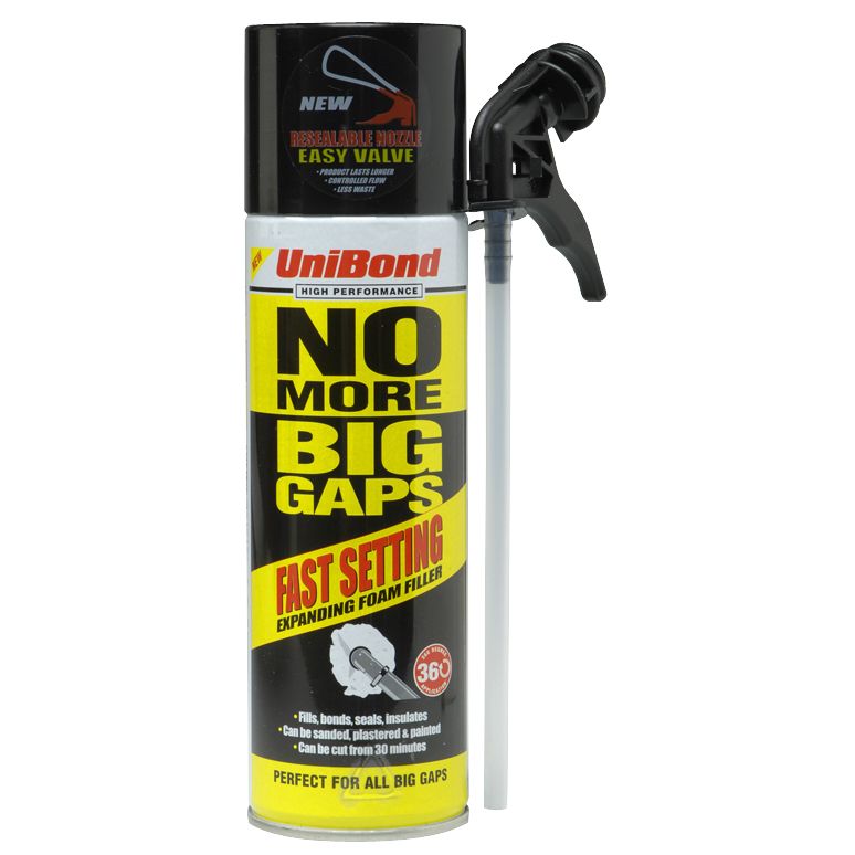 Alternative image for Unibond No More Big Gaps Fast Set Foam, 500ml