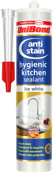 Unibond Anti Stain Kitchen Sealant Ice White