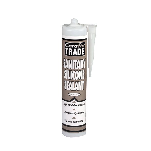 Cerafix Trade Sanitary Silicone Sealant 571820 White 310ml