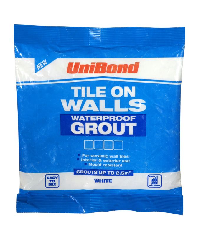 UniBond Waterproof Grout White 0.5kg/Up to 2.5m²