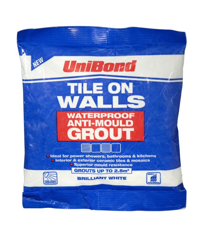 UniBond Anti Mould Waterproof Grout Brilliant White 500g