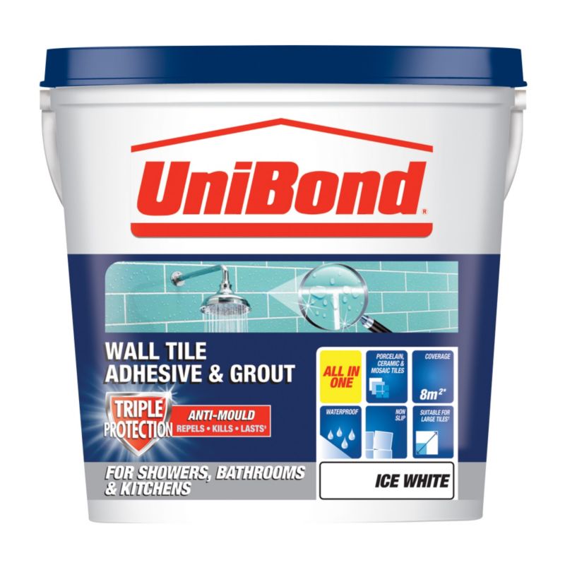UniBond Triple Protection Wall Tile Adhesive and Grout