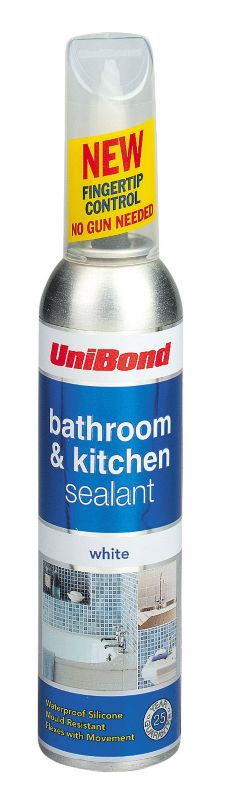 Unibond Bathroom and Kitchen Sealant White 275ml