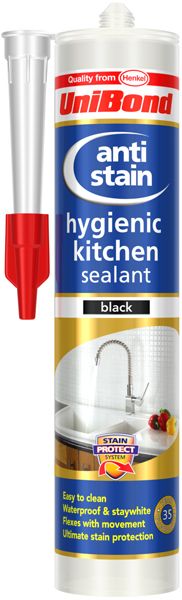 Unibond Anti Stain Kitchen Sealant Black
