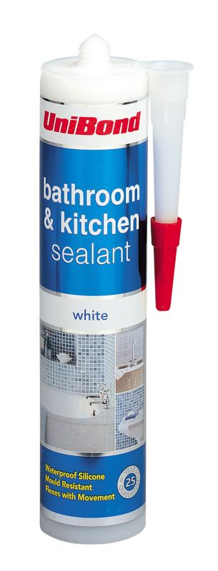 Unibond Bathroom and Kitchen Sealant White 310ml