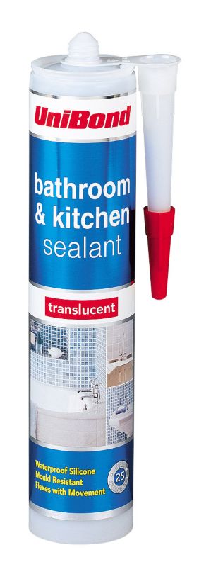Unibond Bathroom and Kitchen Sealant Translucent 310ml
