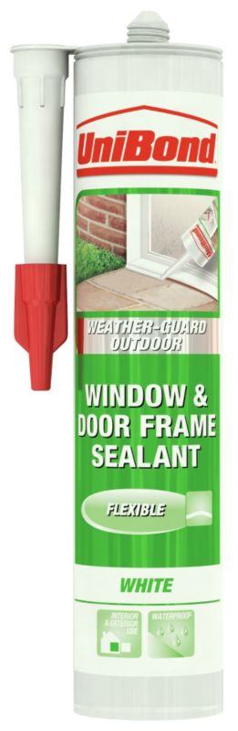 Unibond UPVC and Wood Exterior Frame Sealant 473018 White 310ml