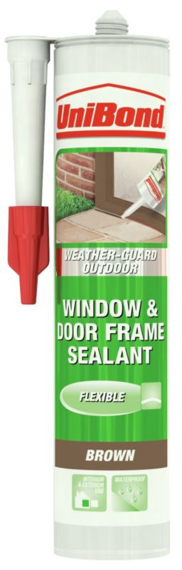 Unibond UPVC and Wood Exterior Frame Sealant Brown 310ml