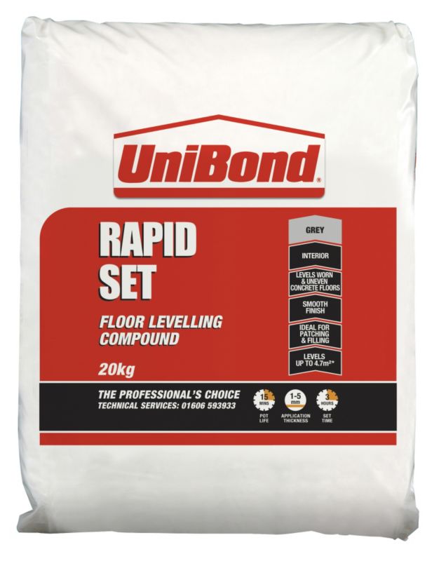 UniBond Tile On Floors Rapid Set Repair Level and Fill Grey