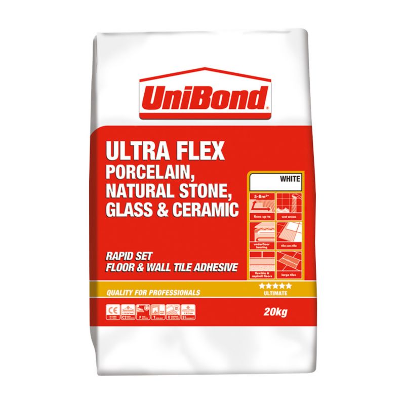 UniBond Rapid Set Ultra Flex Floor and Wall Adhesive White