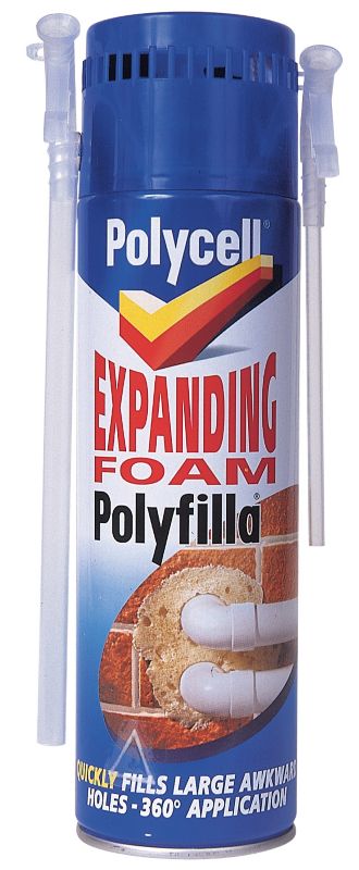 Polycell Expanding Foam Polyfilla 0030010 Yellow