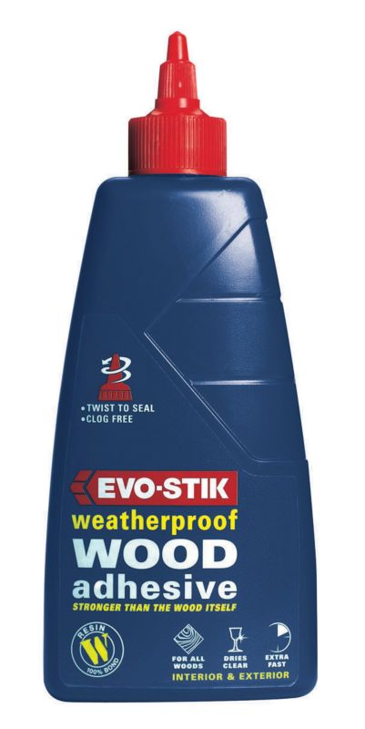 Evo Stik Resin 39W39 Weatherproof Wood Adhesive Exterior 500ml