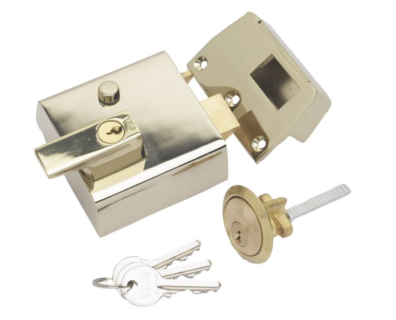 Yale Nightlatch Brass Effect 40mm