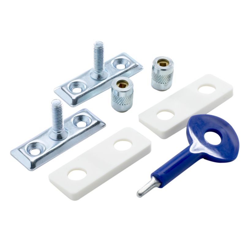 Alternative image for Yale Window Stay Locks 2 Pack Satin Chrome Finish