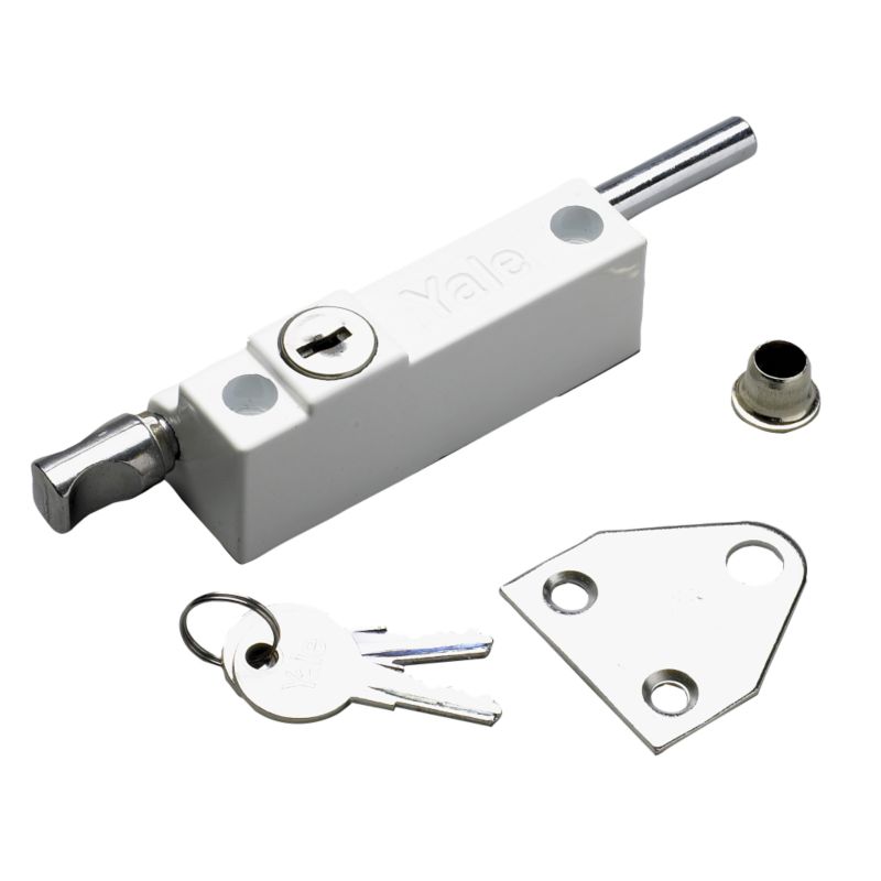 Yale Multi Purpose Door Bolt White 82mm