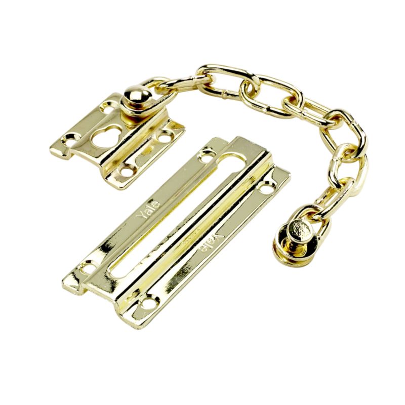 Yale Door Chain Brass Effect