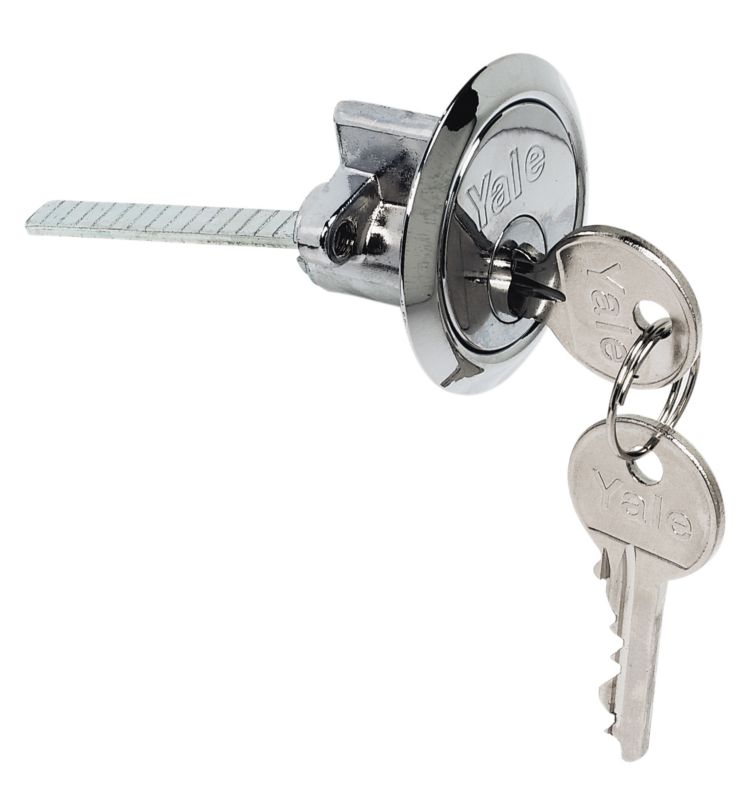 Yale 1109 Night Latch Replacement Cylinder Chrome Plated