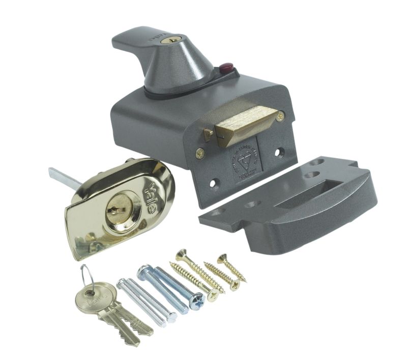 Yale BS Insurance Approved Nightlatch Grey