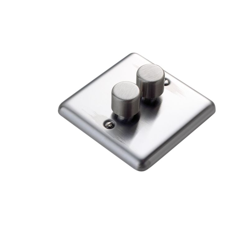 Volex Dimmer Switch Double 2x250W 2 Way LV