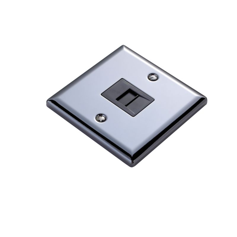 Volex Telephone Socket Master Blk Int
