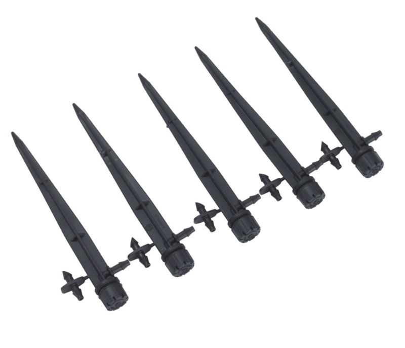 Hozelock End Of Line Adjustable Mini Sprinkler Stake Black