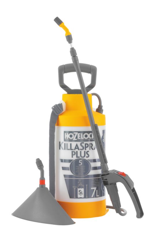 Hozelock 7 Litre Pressure Sprayer 4907 Yellow and Clear