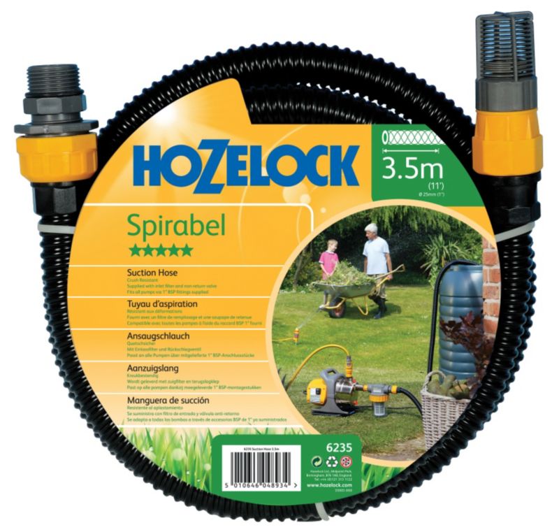 Hozelock Suction Hose 6235 Clear