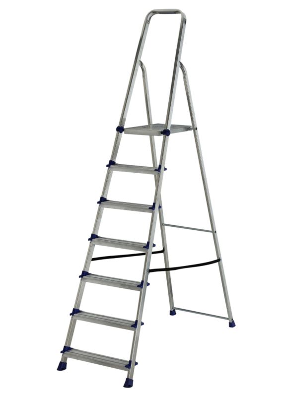 Abru Blue Seal 7 Tread Platform Stepladder H148m