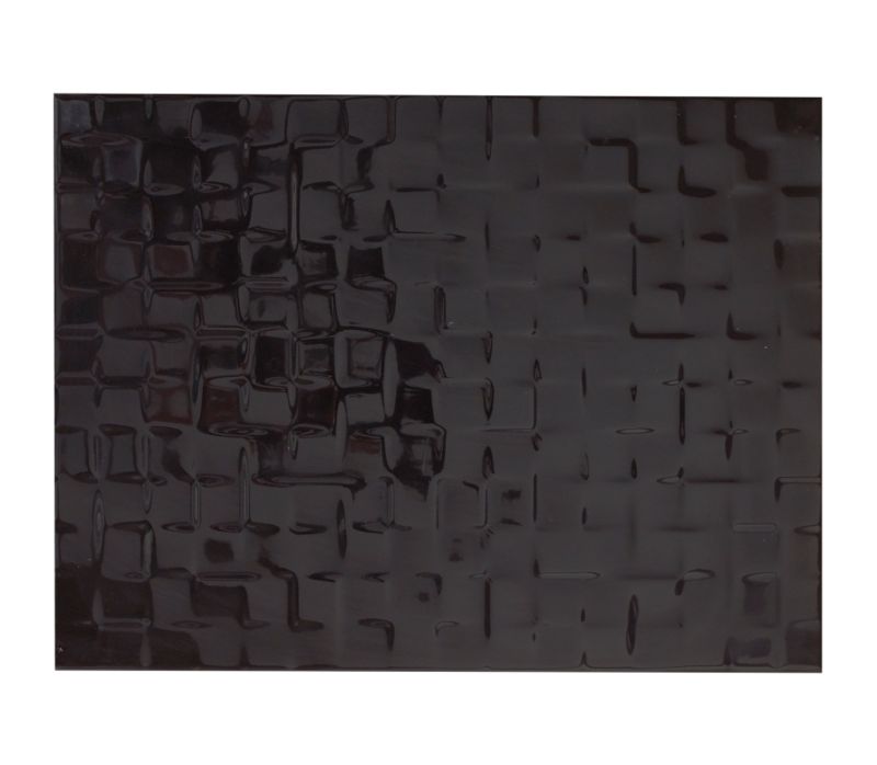 Designer Abstract Wall Tile Black W400 x L300mm Pack of 8