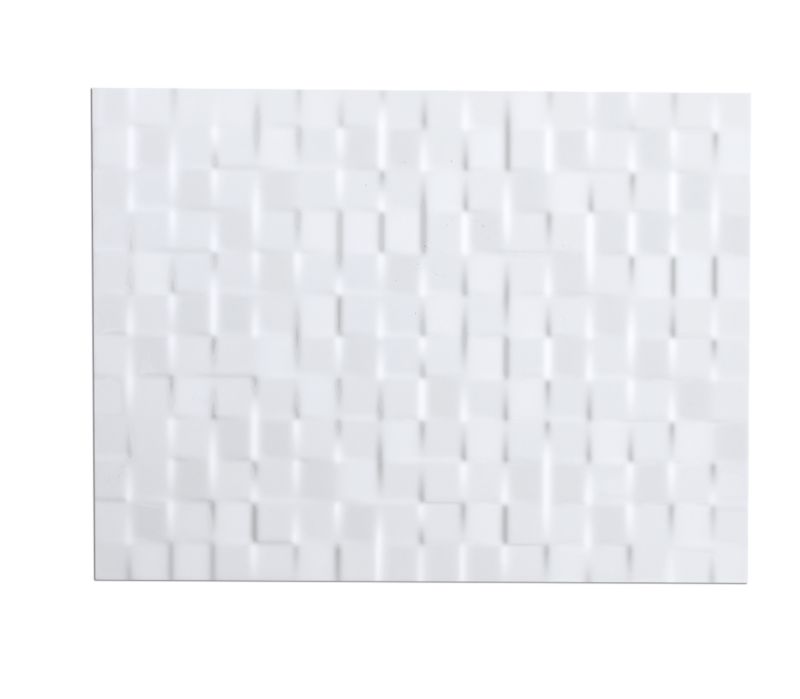 Designer Abstract Wall Tile White W400 x L300mm Pack of 8