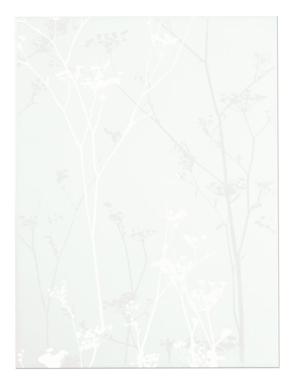 Designer Gloss Tree Wall Tile White (W)400 x (L)300mm Pack of 8