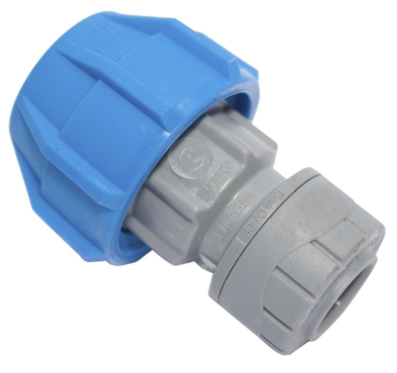 Polypipe 20 x 15mm MDPE Adaptor