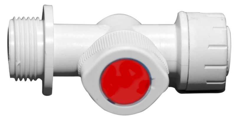 Polyplumb 15 X 19mm Appliance Valve Warm