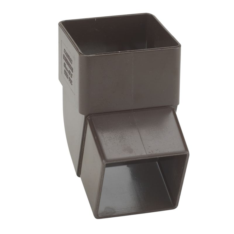 Marley 67.5 Degree Square Offset Bend RBE1BRX Brown (Dia) 65mm