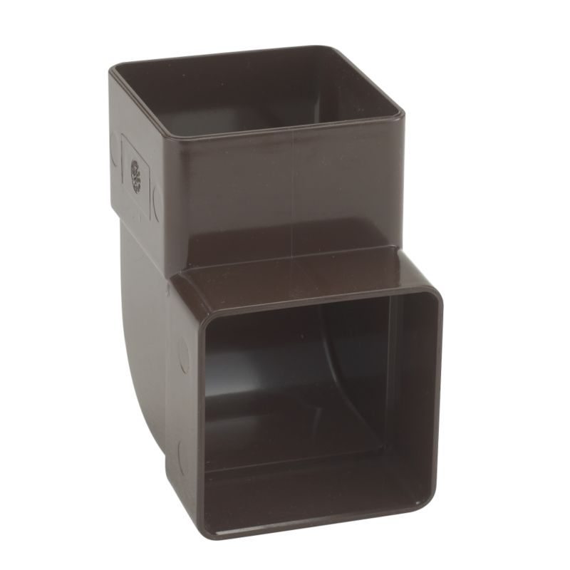 Marley 87.5 Degree Square Offset Bend RBE3BRX Brown (Dia) 65mm