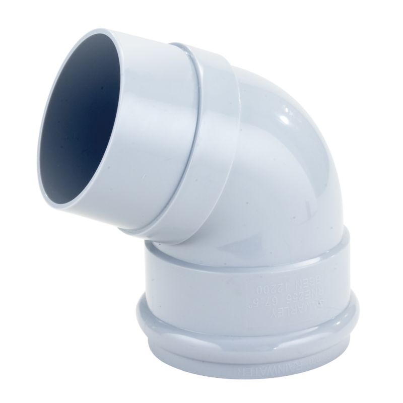 Marley Round 67.5 Degree Offset Bend RNE255GX Grey (Dia) 68mm