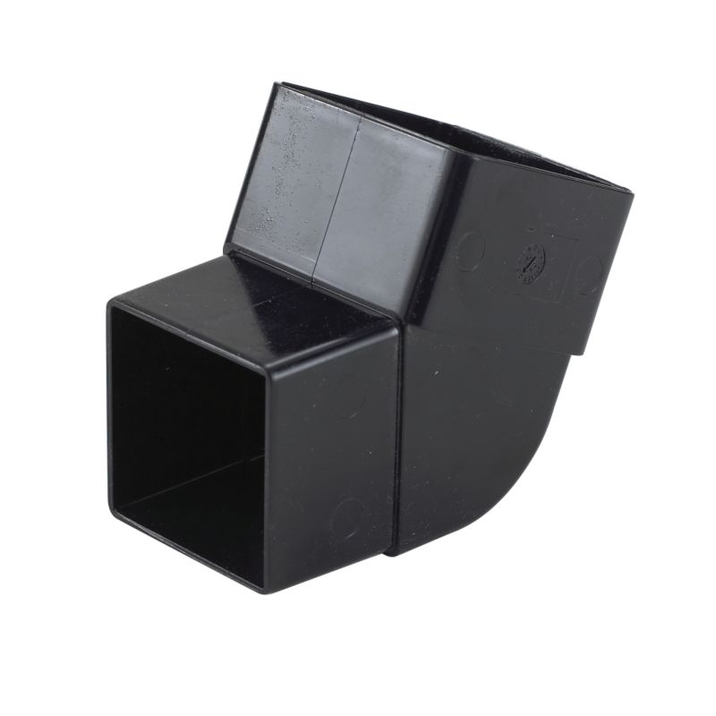 Marley 67.5 Degree Square Offset Bend RBE1BX Black (Dia) 65mm