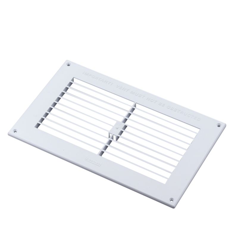 Marley Interior Louvred Gas Ventilator M231g White (w) 225mm X (h) 150mm