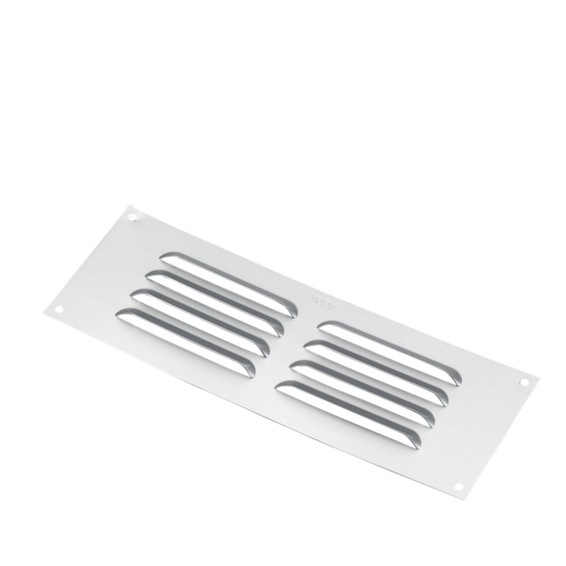 Marley Interior Adjustable Aluminium Ventilator M140 Silver Effect (w) 225mm X (h) 75mm
