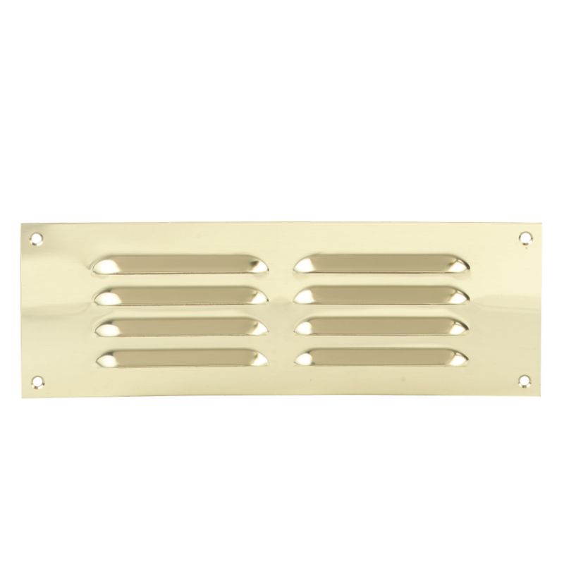 Marley Interior Adjustable Brass Ventilator M160 Brass (w) 225mm X (h) 75mm