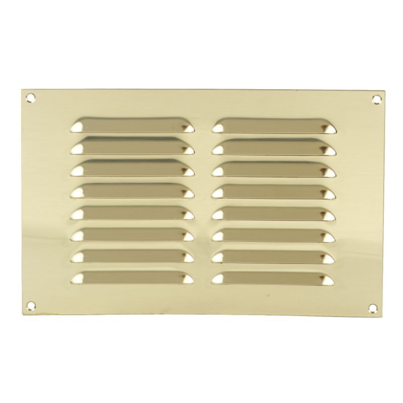Marley Interior Adjustable Brass Ventilator M161 Brass (w) 225mm X (h) 150mm