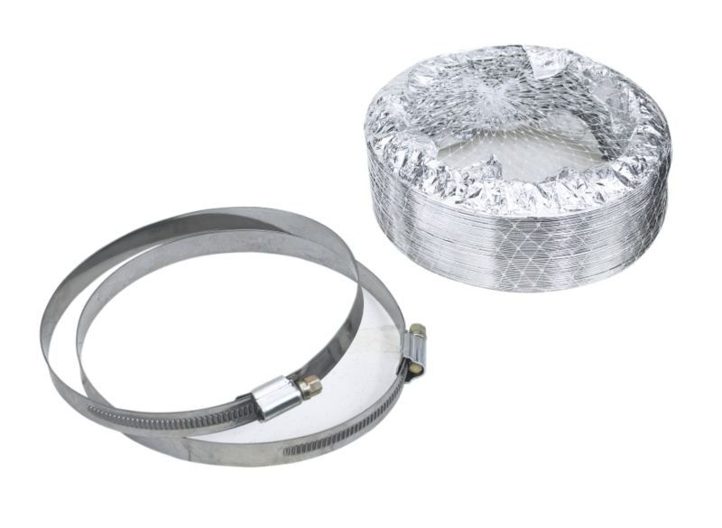 Marley 125mm x 1M Circular Flexible Aluminium Hose M523A Aluminium Dia 125mm