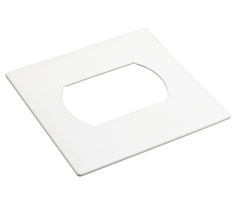 Marley 125mm Round Or Flat Wall Plate M524 White Dia 125mm